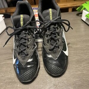 Nike Vapor Men's Size 12 Baseball Cleats Very Clean Gray And Black